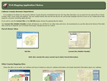 Tablet Screenshot of gis.calhouncounty.org