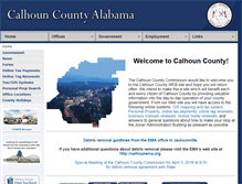 Tablet Screenshot of calhouncounty.org